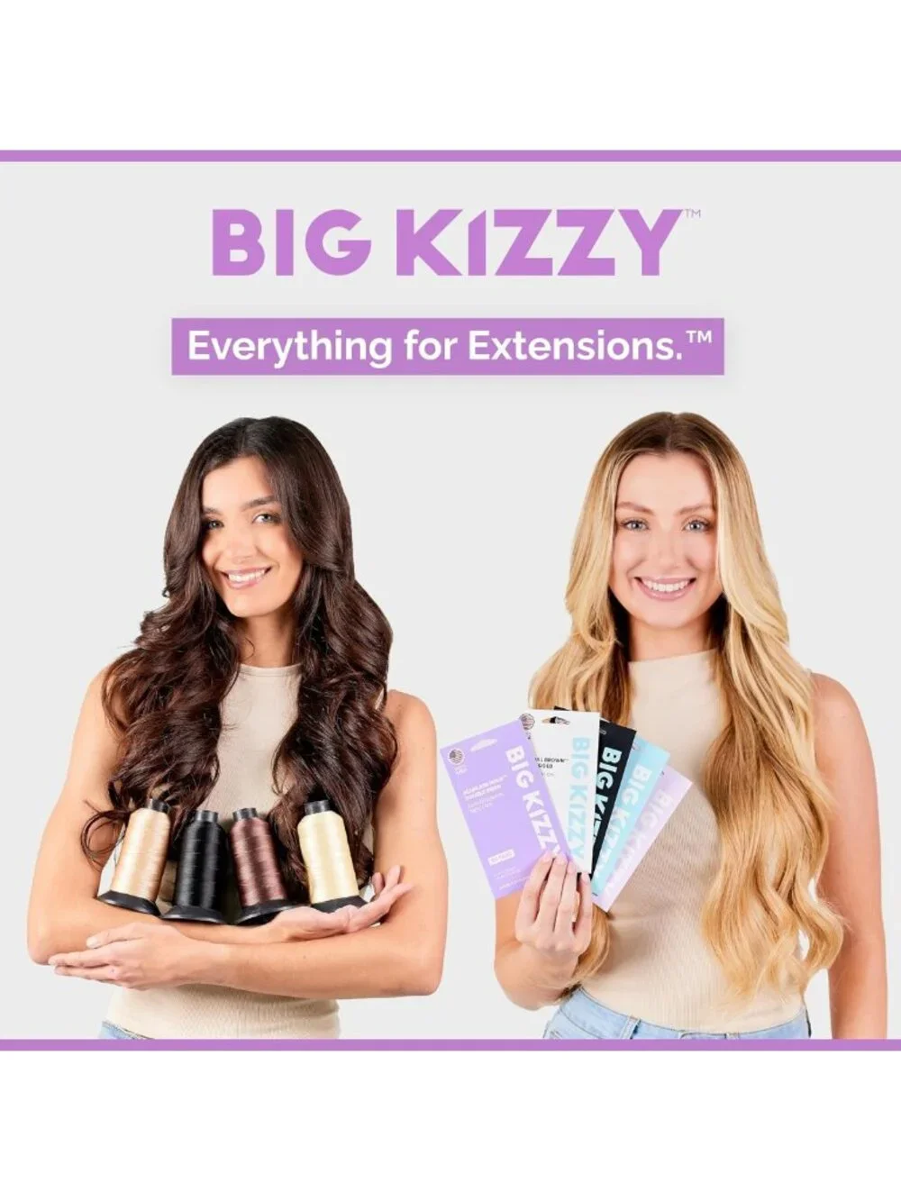 DIY Clip-In Hair Extensions Kit - Brown, Customizable Snap Clips, No Sewing